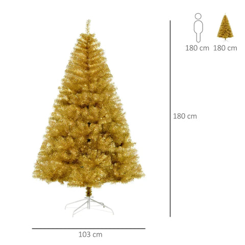 Rootz Weihnachtsbaum – Künstlicher Weihnachtsbaum – Weihnachtsdekoration – Haus – Garten – 103 cm x 103 cm x 180 cm