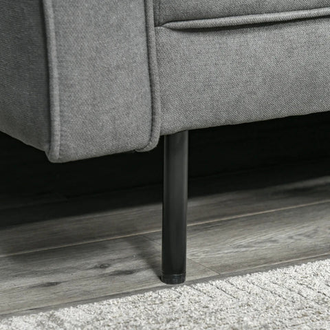 Rootz Sofa Bed - 3-seater Sofa Bed - Cotton Fabric - MDF - Foam - Home - Living Room - Grey - 187 cm x 91 cm x 85 cm