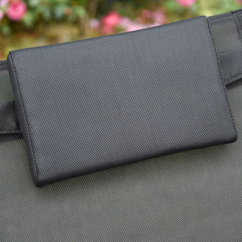 Rootz Rocking Chair - Sun Lounger - Garden Lounger - Beach Lounger - Black - 150cm x 62cm x 88cm