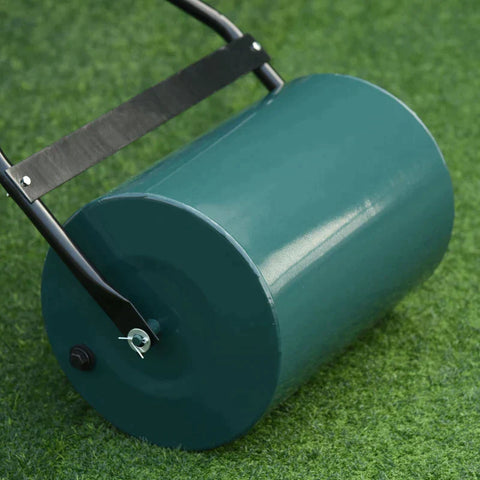 Rootz Lawn Roller - Garden Roller - Garden Lawn Roller - Grote metalen roller - Metaal - Groen - 58 L × 32 W × 118 H（cm