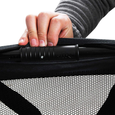 Rootz Transporttasche für Haustiere – Hundetasche – Hundetasche – Transporttasche – Haustiertasche – Katzentasche – Reise-Haustiertasche – Tragbare Haustiertasche – Schwarz – 102 x 69 x 69 cm (B x H x T)