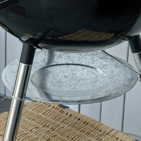 Rootz BBQ Grill - BBQ - BBQ Houtskoolgrill - Met Thermometer - Metaal/RVS/Porselein - Zwart - 65 x 65 x 108 cm