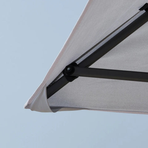 Rootz Pop-Up-Zelt – Pavillon-Pop-Up-Zelt – Partyzelt – Doppeldach – Zelt – höhenverstellbar – Hellgrau/Weiß