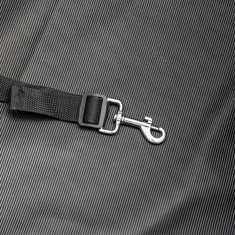 Rootz Hundeanhänger – 2-in-1-Hundeanhänger – Trolley für Haustiere – Fahrradanhänger – Hundetransporter – atmungsaktiv – Metall – Oxford-Stoff – Schwarz + Grau + Silber – 130 x 64 x 92 cm