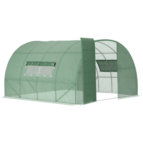 Rootz Greenhouse - Foliekas - Tunnelkas - Kas Plantenhuis - Groen - 381 x 292 x 197 cm