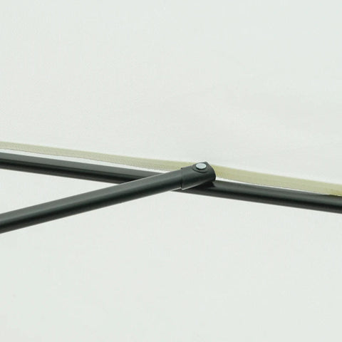 Rootz Parasol - Parasol Patio - Umbrella - UV Protection Umbrella - Garden Umbrella - 8 Ribs - Adjustable - Aluminum - Steel - Polyester - Beige