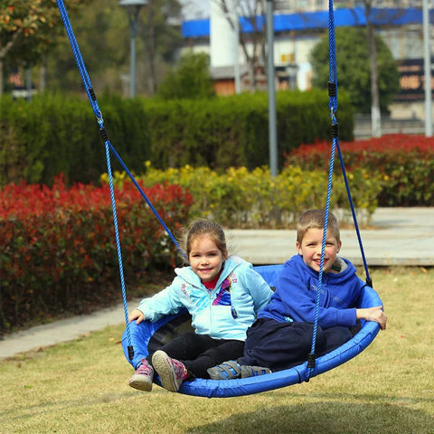 Rootz Nest Swing -  Children's Swing - Bird's Nest Swing - Garden Swing - Outdoor Swing - Blue