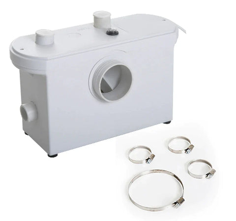 Rootz Lifting Station - Waste Water Pump - For Toilet Shower - Lifting Unit - Polypropylene - White - 51 x 21 x 31 cm
