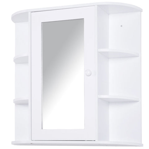 Rootz Wall Mirror Cabinet - Wall Cabinet - Mirror Cabinet - Wall Mirror - Wall Cabinet - White