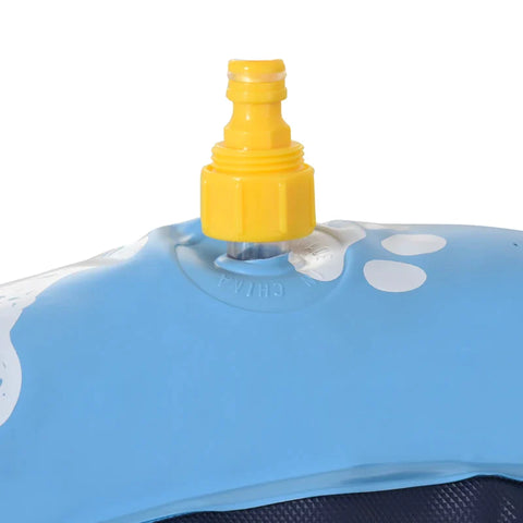 Rootz Dog Pool - Paddling Pool - With Water Nozzle - Round - Non-slip - Blue - Ø150 cm