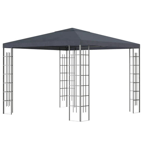 Rootz Gazebo - Party Tent - Garden Gazebo - Party Gazebo - With Air Vent - Steel/Polyester - Grey - 3 x 3 x 2.5m