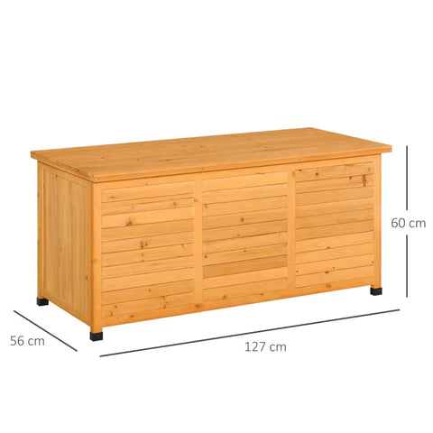 Rootz Garden Cabinet - Tool Shed - Water-resistant - Fir Wood - Durable - Large Room - Yellow - 127 x 56 x 60 cm