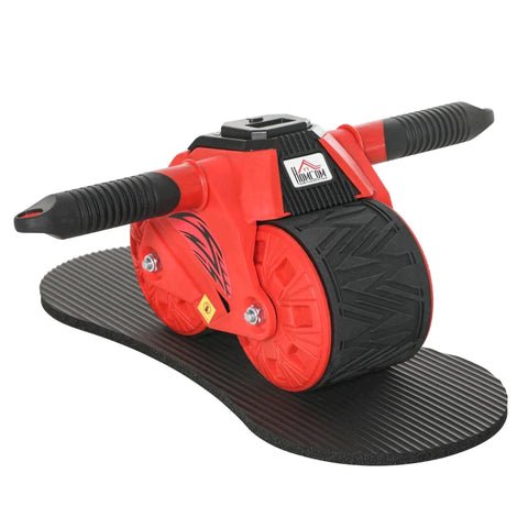 Rootz AB Roller - AB Scooter - AB Wheel Roller - Black/Red - 40 cm x25 cm x16 cm