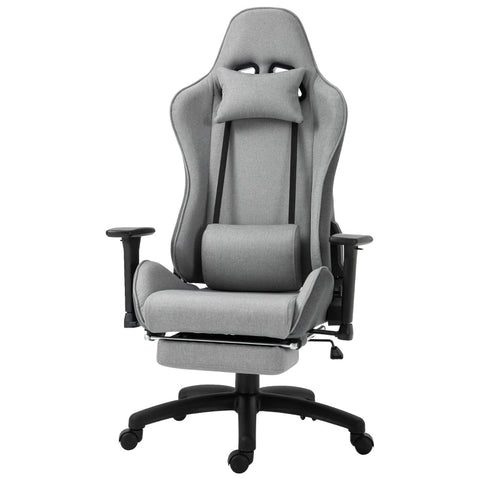 Rootz Office Chair - Computer Chair - Swivel Chair - Desk Chair - Gray - 73x57x127-135 cm