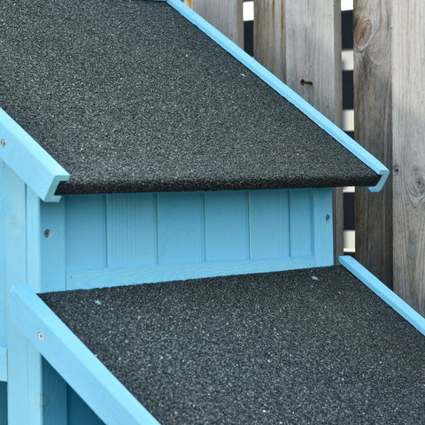 Rootz Tuinberging - Tuinschuur - Gereedschapsschuur - Gereedschapsschuur - Hout - Hemelsblauw - 130 x 54,5 x 180 cm