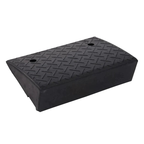 Rootz Curb Ramp - Ramp - 2 Piece Rubber Ramp - Threshold Ramp For Car - Black - L48 x W32 x H13 cm