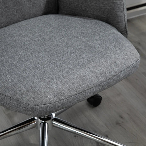Rootz Office Chair - Ergonomic Office Chair - Swivel Chair - Rocker Function - Armrests - Gray - 61 x 67 x 112.5-120.5 cm