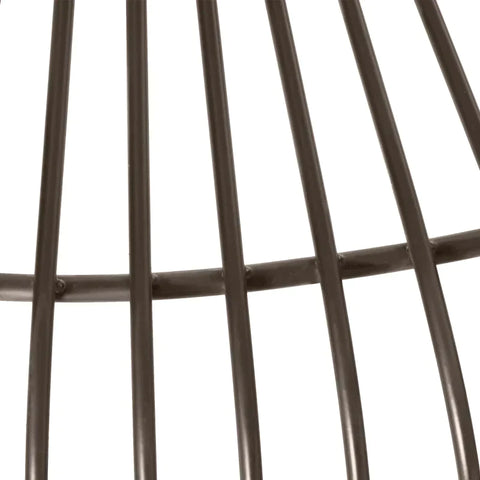 Rootz Metal Tree Bench - Semicircular - Garden Bench -  Park Bench - Bench For Ø37cm Tree Trunks - Rustic Brown - 135 x 70 x 85 cm