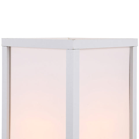 Rootz Floor Lamp - Standing Shelf - 3 Shelves - Interior Lighting - Living Room Lamp - White - 26 x 26 x 160 cm