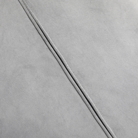 Rootz Set of 4 Dining Room Chairs - Accent Chairs - Kitchens and Dining Rooms - Chair Set - Velvet Look - Light Gray + Black - 46L x 65W x 87H cm