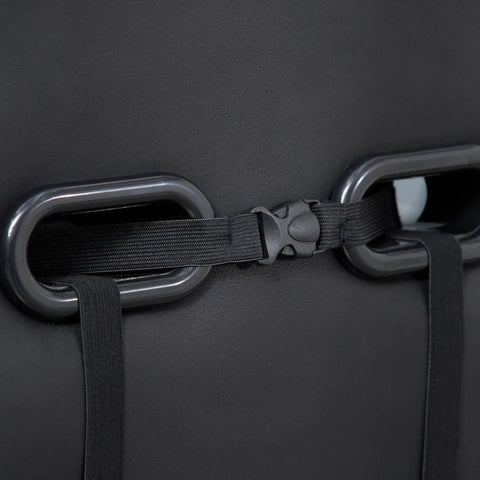 Rootz Gaming Stuhl – Bürostuhl – Ergonomischer Drehstuhl mit Kopfstütze – Stuhl mit Wipp- und Liegefunktion – Lendenkissen – 90–160° Neigungswinkel – Kunstleder – Schwarz – 71 x 58 x 125–131 cm