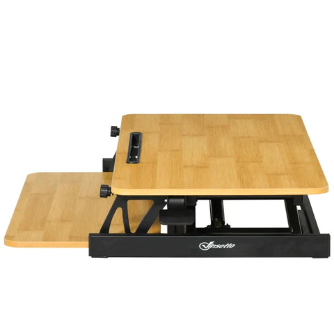 Rootz Sit-Stand Desk - Liftable Computer Stand - Desktop Stand - Height-adjustable Desk - 80 X 40 X 13.5-51 Cm