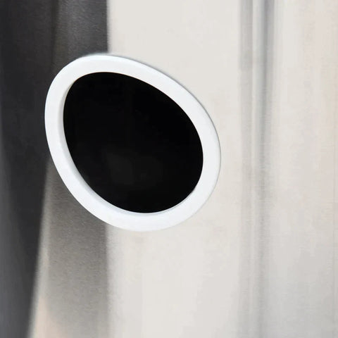 Rootz Patio Heater - Patio Heater With Anti-tipping Switch - Automatic Safety Shutdown - Wheels - Rollable Gas - Silver - Ø81.5 x 225 cm