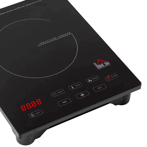 Rootz Induction Cooker - Induction Cooker With 8 Temperature Levels - Automatic Switch-off - Black