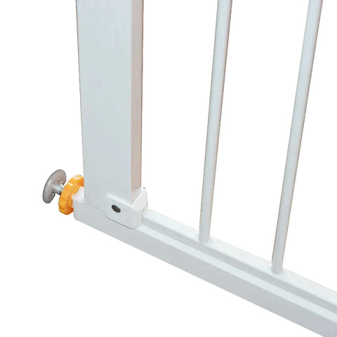 Rootz Door Guard - Safety Gate - Traphekje - Barrière Hondenrek - Wit - 74-95W x 75.7H cm