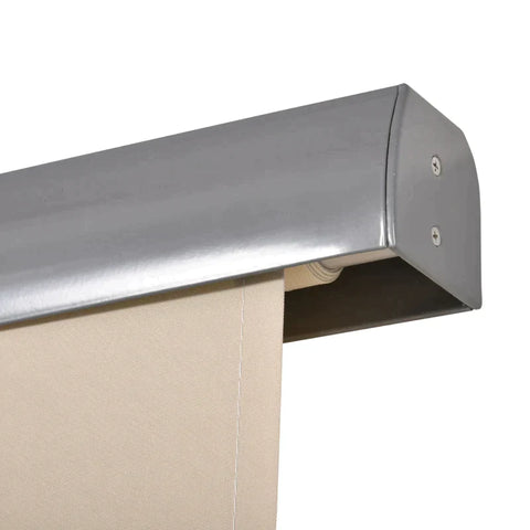 Rootz Vertical Awning - Balcony Awning - Side Roller Blind - Awning - Window Roller - Cream White - 160 x 250 cm