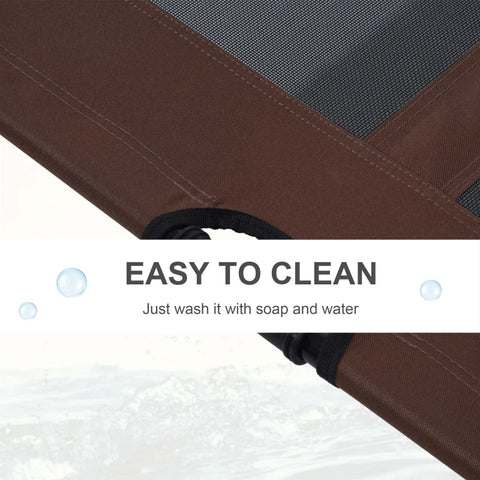 Rootz Dog Lounger - Dog Bed - Dog Lounger - Cat Bed - Pet Bed - Sleeping Place - Brown - 92 x 76 x 18 cm