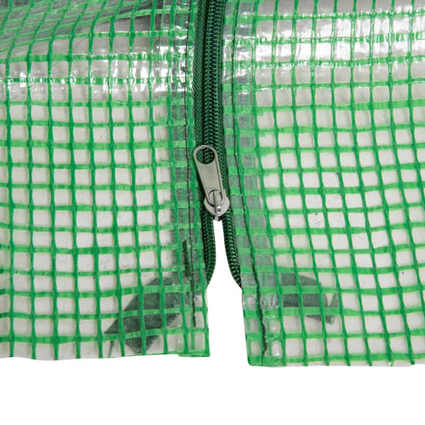 Rootz Greenhouse - Foil Greenhouse - Tomato House - Mini Small Greenhouse with Steel Frame - Zippered Window - Green - 180 x 90 x 90 cm
