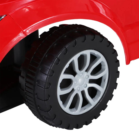 Rootz 3-in-1 Ride On Car - Foot To Floor - Horn - Steering - Wheel - No Power-  Manual - Under Seat Storage - Red