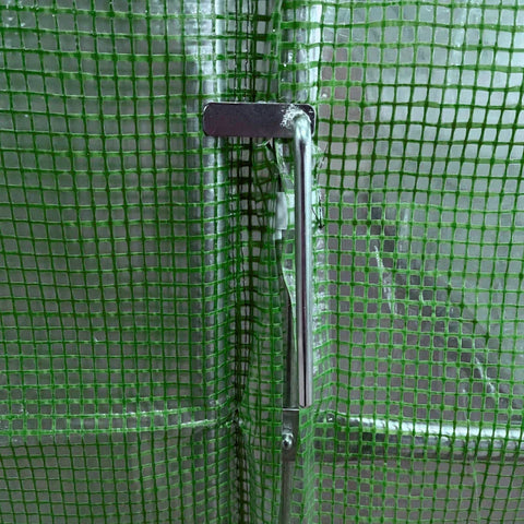 Rootz Greenhouse - Walk-in Polytunnel - Greenhouse Met Deur En Ramen - Groen - 6 x 3 x 2m