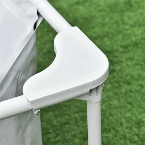 Rootz Frame Pool - Frame Swimming Pool - Swimming Pool - Pool - Gray - 252 x 152 x 65 cm