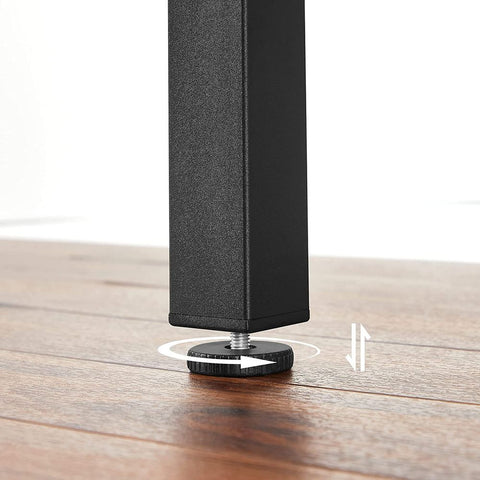 Rootz Kitchen Table - Industrial Style Kitchen Table - Dining Table - Breakfast Table - Wooden Kitchen Table - Chipboard - Steel - Brown-black - 120 x 78 x 76.2 cm (L x W x H)