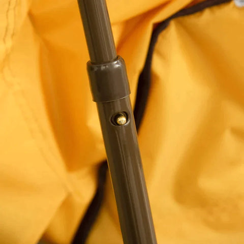 Rootz Moonchair - Children's Camping Chair - Baby Moon Chair - Kid's Folding Chair - Indoor And Outdoor - Easy To Carry For Toddler Girls Boys - Steel - Yellow - Ø50 x 49H cm