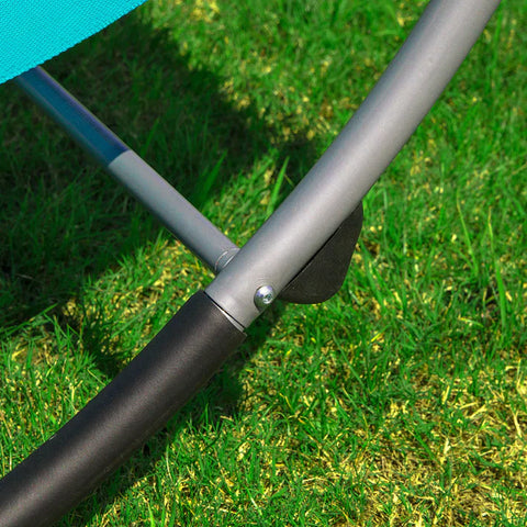 Rootz Outdoor Kinderen Schommelhangmat Ligstoel - Metalen frame Textileen oppervlak - Blauw