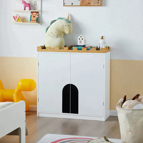 Rootz Design Kinderopbergkast - Kinderboekenkast Boekenplank Speelgoedplank Kinderkamer Opslag Display Plank Rack Organizer