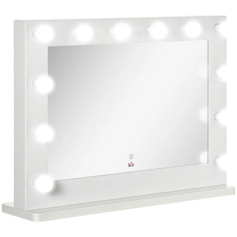 Rootz Hollywood Spiegelverlichting - Touch Control - Geheugenfunctie - 12 Dimbaar - Led Lampen - Wit - 80 x 60 cm