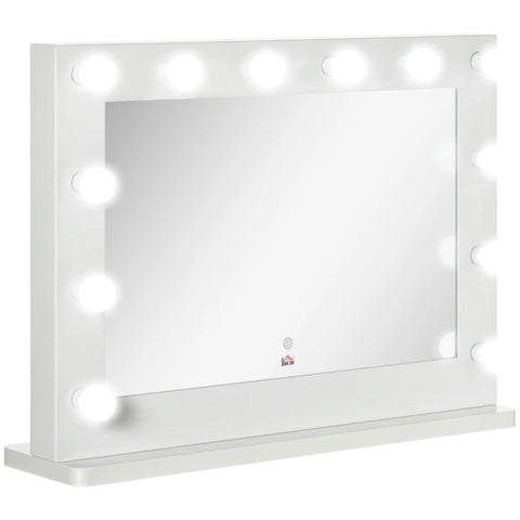 Rootz Hollywood Mirror Lighting - Touch Control - Memory Function - 12 Dimmable - Led Lamps - White - 80 x 60 cm