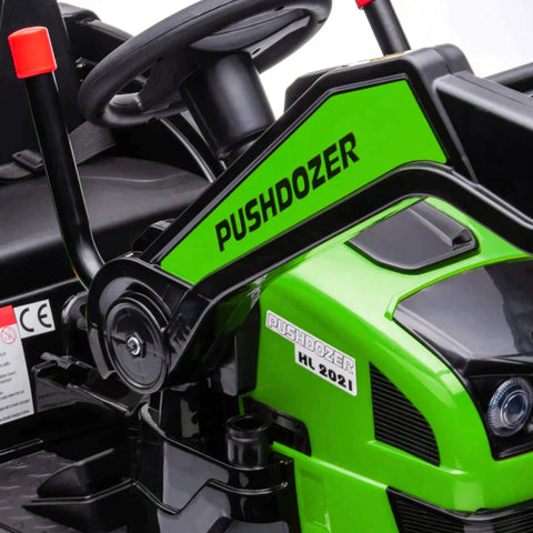 Rootz Children's Vehicle - Children's Electric Construction Vehicle - Children's Tractor - 132 cm x 62 cm x 65 cm