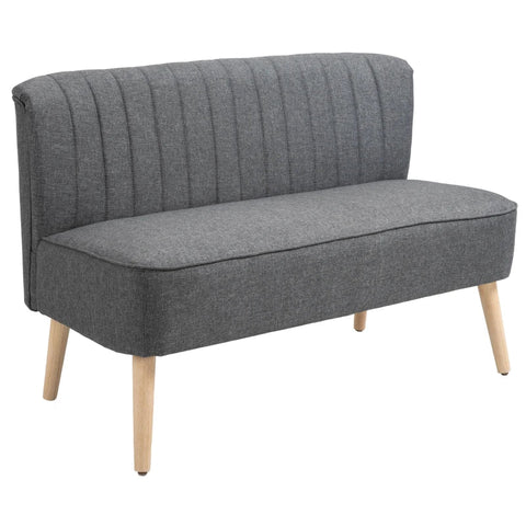 Rootz Sofa - 2-seater Sofa - Sofa Seating - Lounge Sofa - Dark Gray - 117 x 56.5 x 77 cm