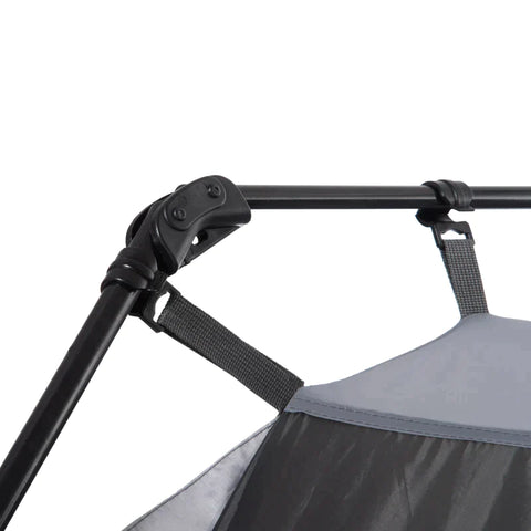 Rootz Mesh Tent - Mesh Tent - 6-8 Persoons Mesh Tent - Tent - Polyester/Gaas/Staal - Grijs/Zwart - 3 x 3 x 2 m