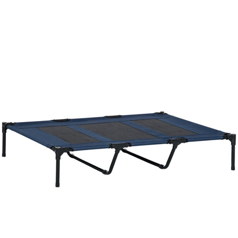 Rootz Dog Lounger - Hondenmand - Kattenmand - Dierenmand - Slaapplaats - Blauw/Zwart - 122cm x 92cm x 23cm