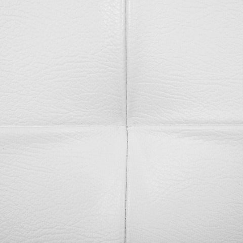 Rootz Bench - Foldable Seat Chest - Hinged Lid - High Load Capacity - Excellent Seating Comfort - Versatile - Large Storage Space - Robust-durable - PVC Cover-MDF Board - White - 76 X 38 X 38 Cm