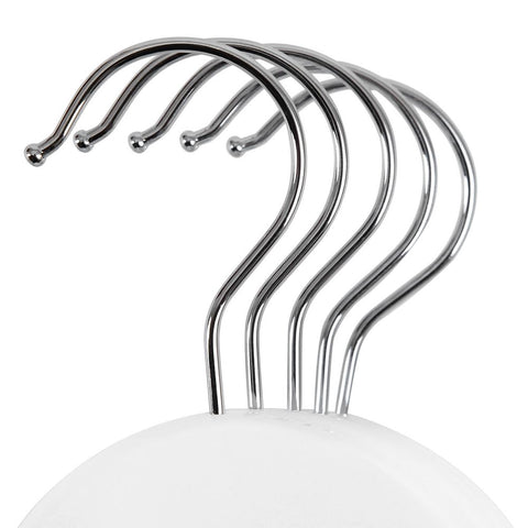 Rootz Clothes Hangers - Anti-slip Design - Maple Wood - Pack Of 50 - Carefully Sanded - Chrome-plated - Hanger Hooks - High Quality - White - 44.5 x 23 x 1.2 cm