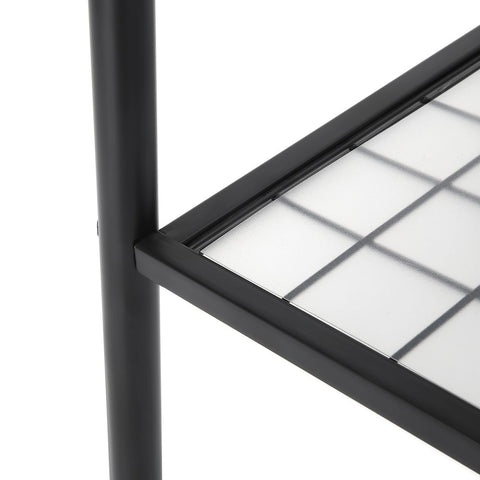 Rootz Clothes Stand - Clothes Stand With Clothes Rail - Clothing Rack - Garment Stand - Clothes Hanger Stand - Adjustable Clothes Stand - Metal Clothes Stand - Coat Stand - Matt Black - 92.5 x 33.5 x 153 cm (L x W x H)