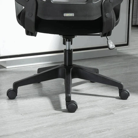 Rootz Office Chair - Gaming Chair - Swivel Chair - Computer Chair - Black - 62 x 62 x 113-122 cm