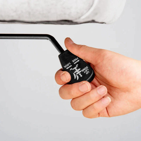 Rootz Chair - Office Chair - Desk Chair - Work Chair - Ergonomic Chair - Rocker Function - Height Adjustable - Cream White - 62L x 61W x 72-80H cm